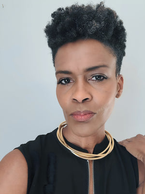 Triple Threat Gold Choker Neclace