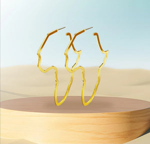 Mother Africa Gold Hoops - Kim Hawthorne BlingFling