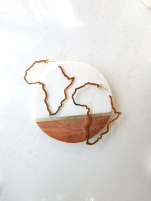 Mother Africa Gold Hoops (Small) - Kim Hawthorne BlingFling