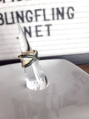 Zircon Kisses Ring - Green