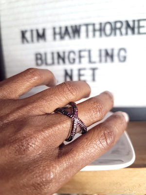 Zircon Kisses Ring - Purple